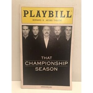 Playbill That Championship Season Kiefer Sutherland Jim Gaffigan Jason Patri A30